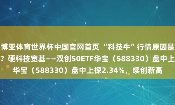 博亚体育世界杯中国官网首页 “科技牛”行情原因是什么？还能连续涨吗？硬科技宽基——双创50ETF华宝（588330）盘中上探2.34%，续创新高
