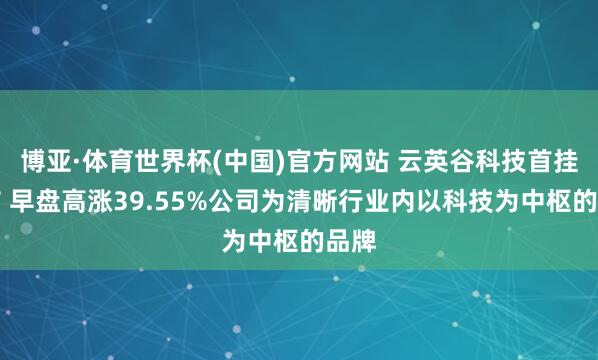 博亚·体育世界杯(中国)官方网站 云英谷科技首挂上市 早盘高涨39.55%公司为清晰行业内以科技为中枢的品牌