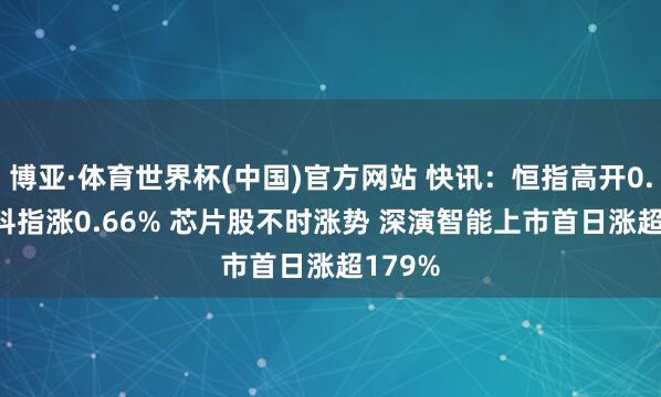 博亚·体育世界杯(中国)官方网站 快讯：恒指高开0.04% 科指涨0.66% 芯片股不时涨势 深演智能上市首日涨超179%